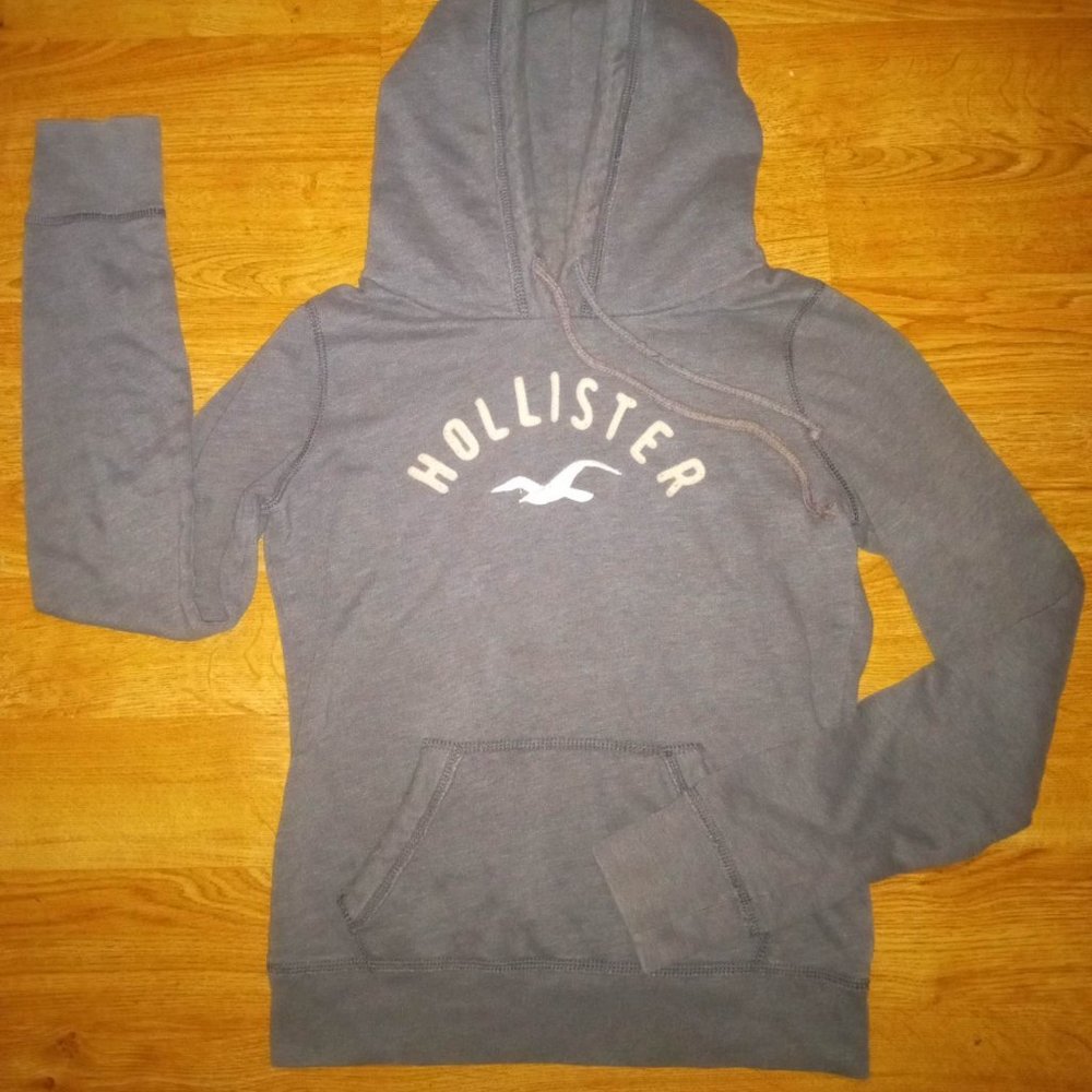gray Hollister hoodie